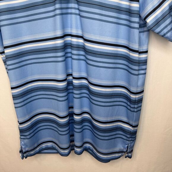 PGA Men’s Tour Pro Series Athletic Fit Golf Polo Shirt Short Sleeve Blue Size S - Picture 5 of 16